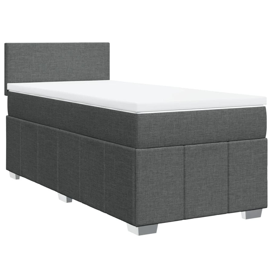 Boxspring Met Matras Stof 100 x 200 cm