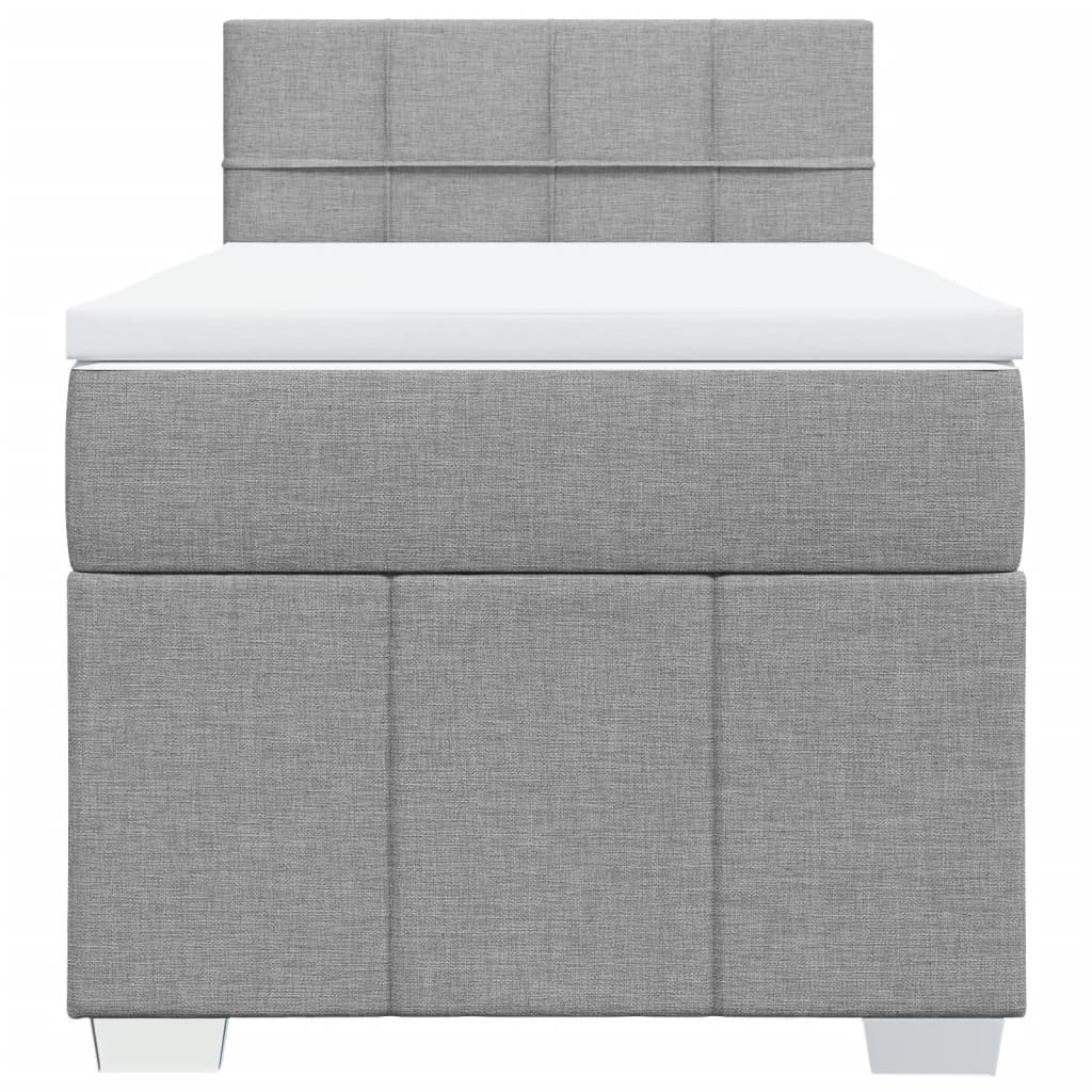 Boxspring Met Matras Stof 100 x 200 cm
