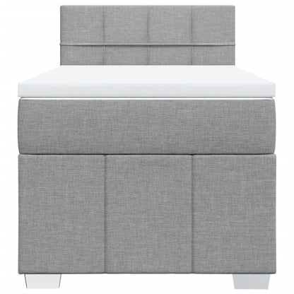 Boxspring Met Matras Stof 100 x 200 cm