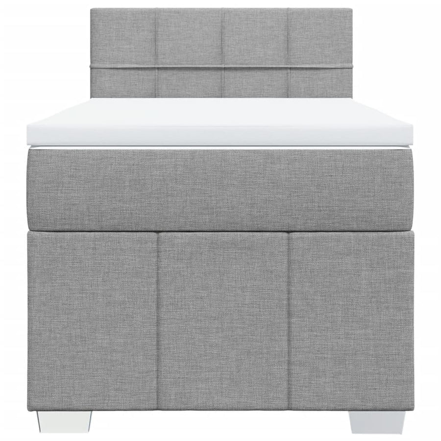 Boxspring Met Matras Stof 100 x 200 cm