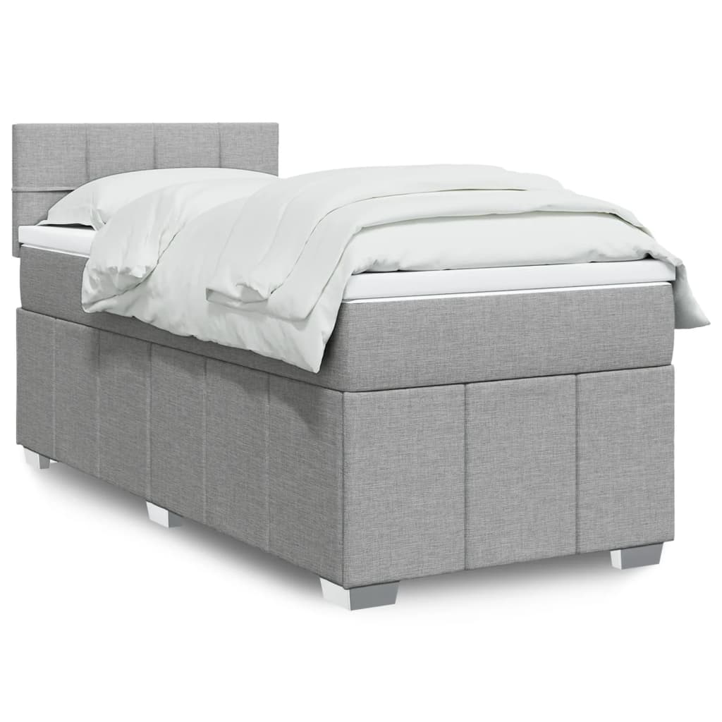 Boxspring Met Matras Stof 100 x 200 cm