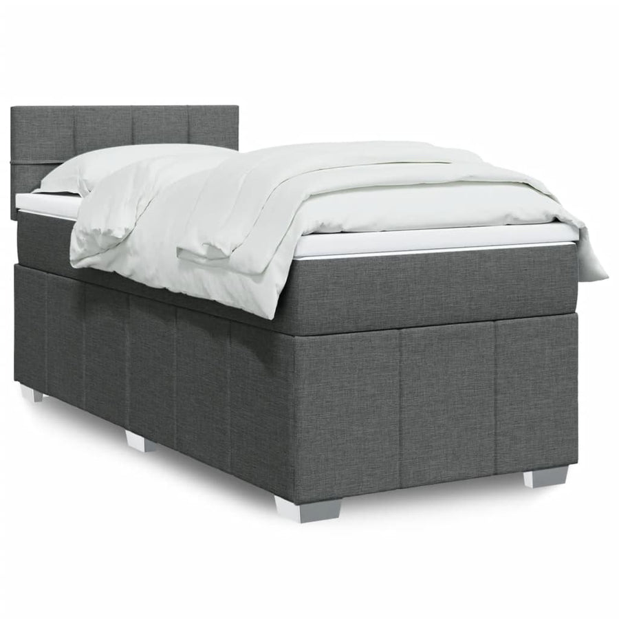 Boxspring Met Matras Stof 100 x 200 cm