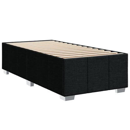 Boxspring met matras stof zwart 100x200 cm
