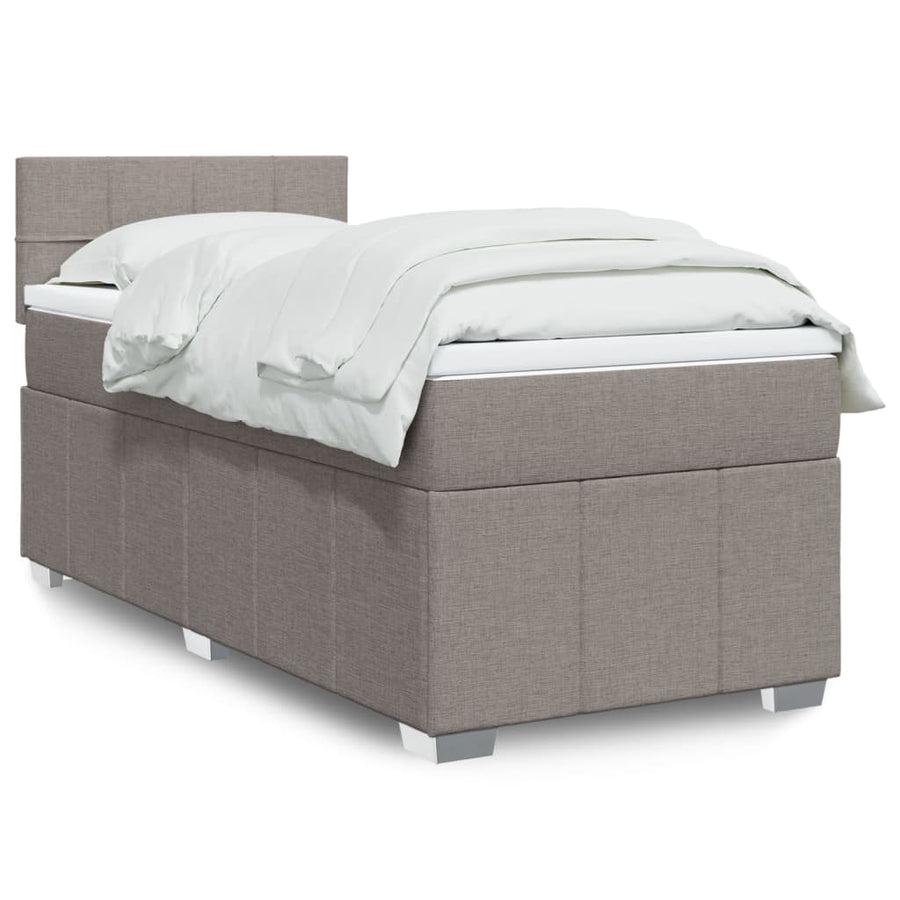 Boxspring Met Matras Stof 100 x 200 cm