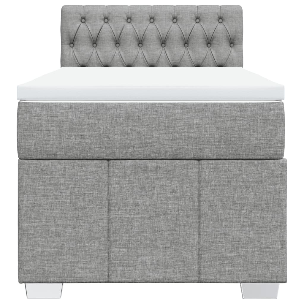 Boxspring Met Matras Stof 100 x 200 cm