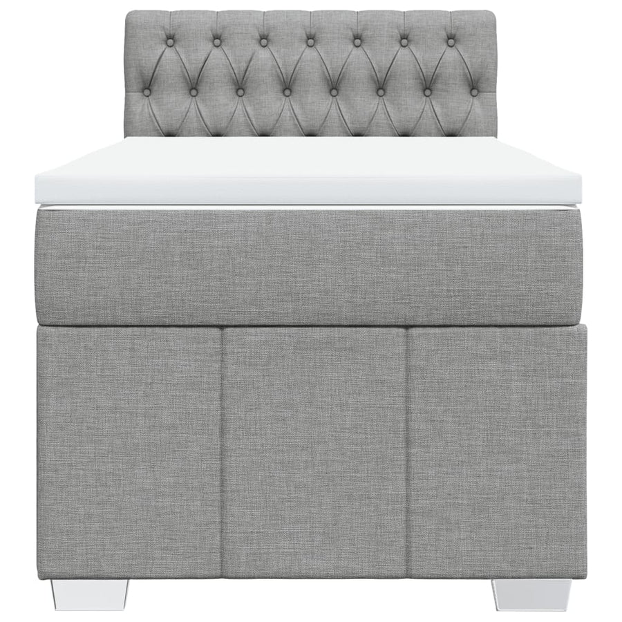 Boxspring Met Matras Stof 100 x 200 cm