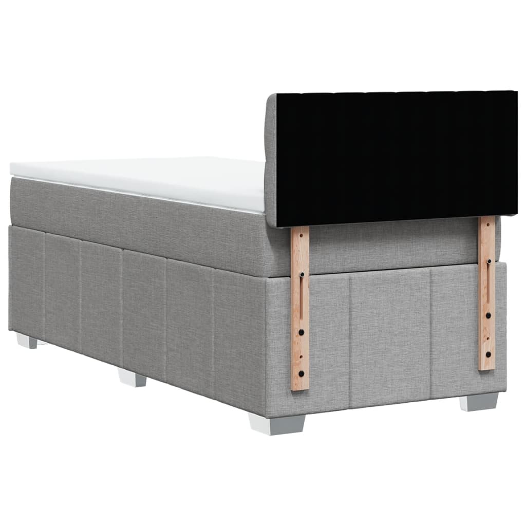 Boxspring Met Matras Stof 100 x 200 cm