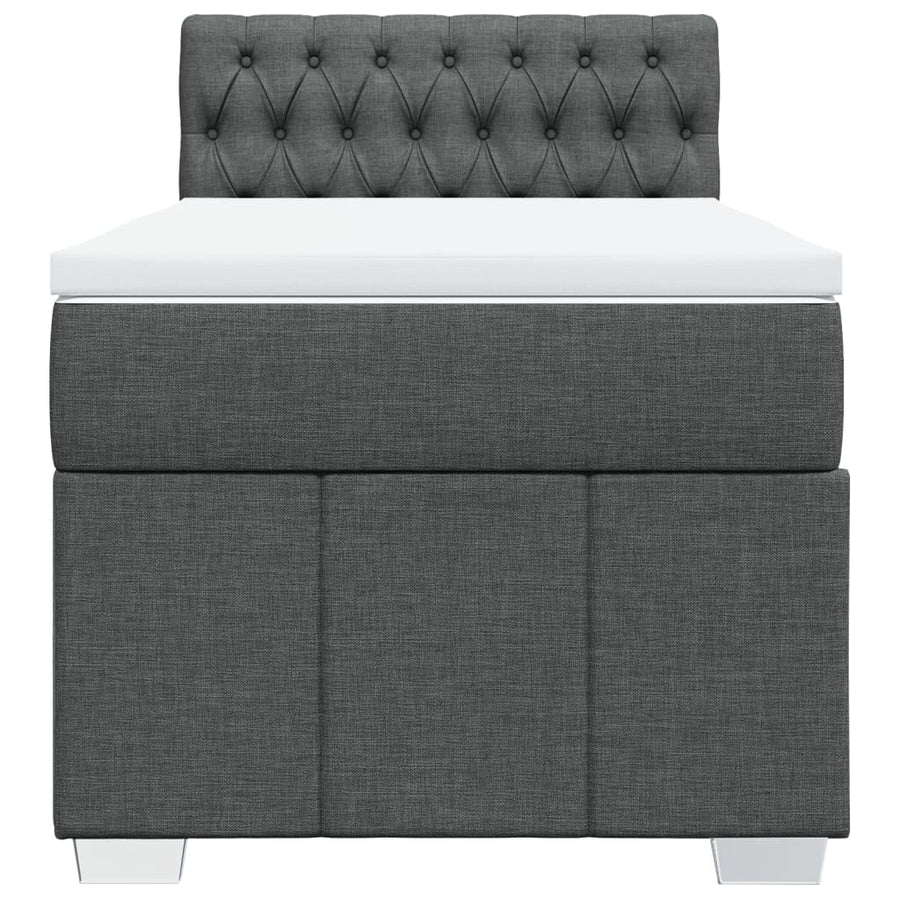 Boxspring Met Matras Stof 100 x 200 cm