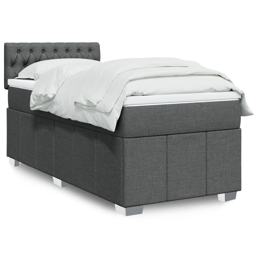 Boxspring Met Matras Stof 100 x 200 cm