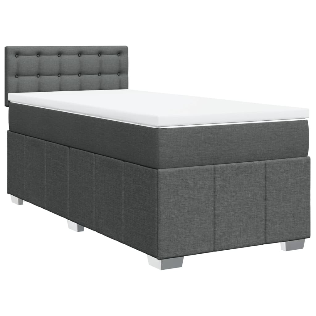 Boxspring Met Matras Stof 100 x 200 cm