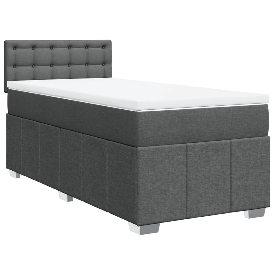 Boxspring Met Matras Stof 100 x 200 cm