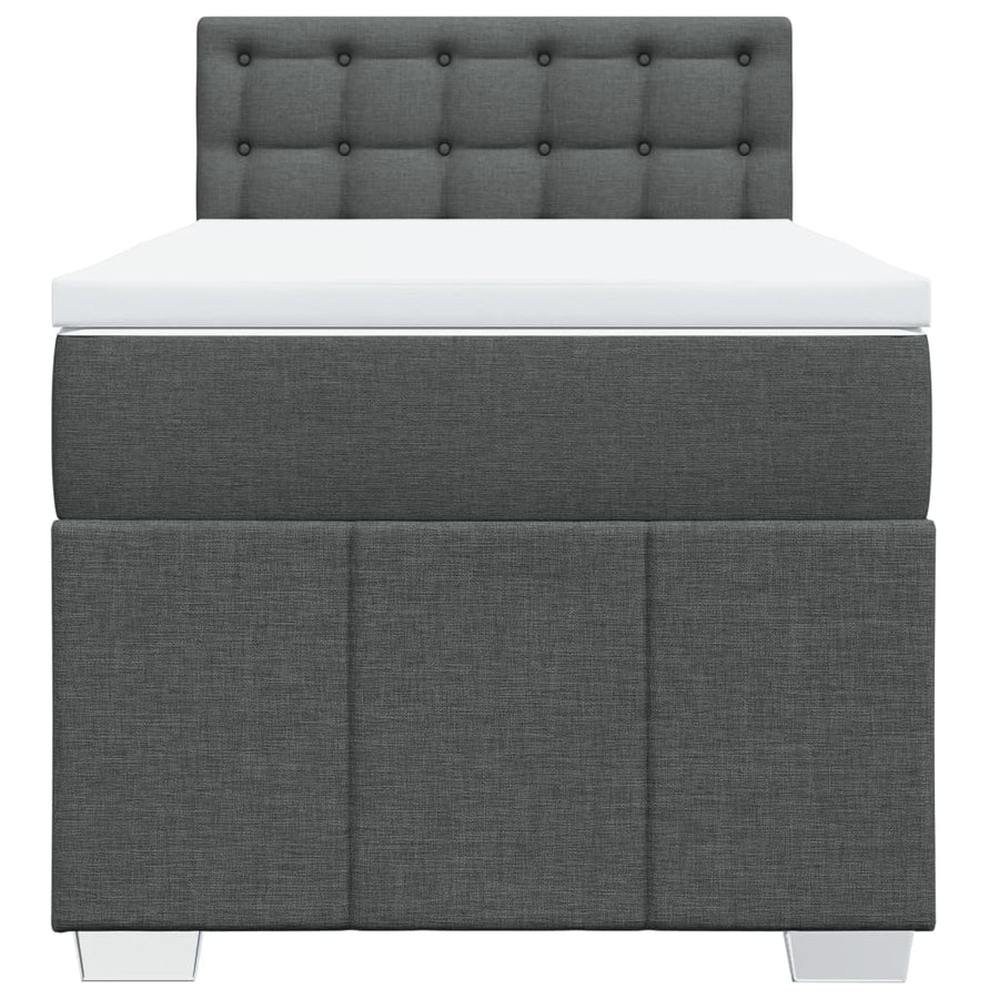 Boxspring Met Matras Stof 100 x 200 cm