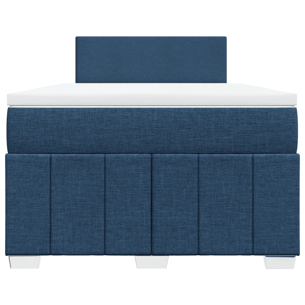 Boxspring Met Matras Stof 120 x 190 cm Blauw