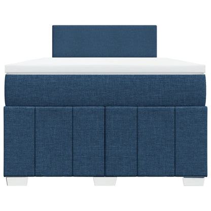 Boxspring Met Matras Stof 120 x 190 cm Blauw