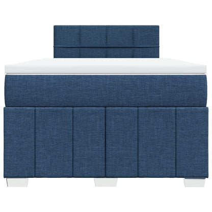 Boxspring Met Matras Stof 120 x 190 cm Blauw