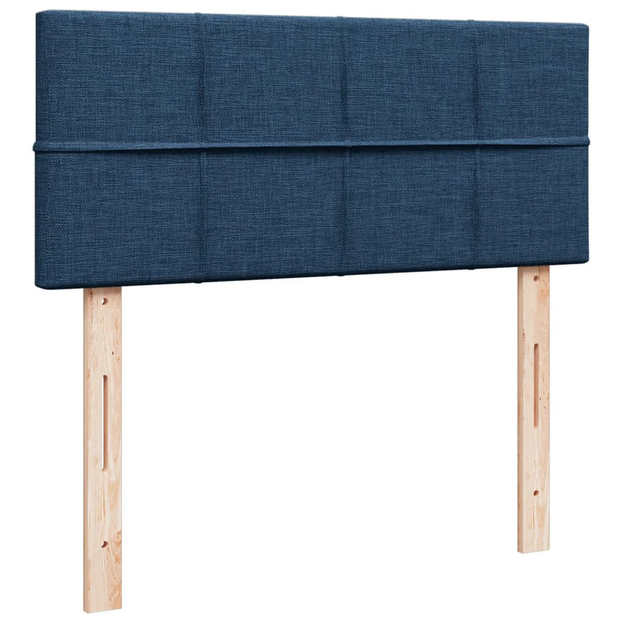 Boxspring Met Matras Stof 120 x 190 cm Blauw