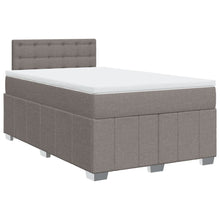 Boxspring met matras stof taupe 120x190 cm