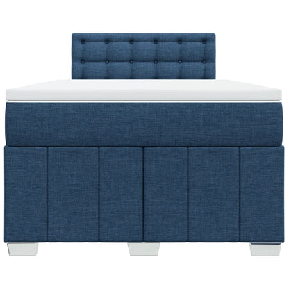 Boxspring Met Matras Stof 120 x 190 cm Blauw