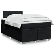 Boxspring met matras zwart 120x200 cm