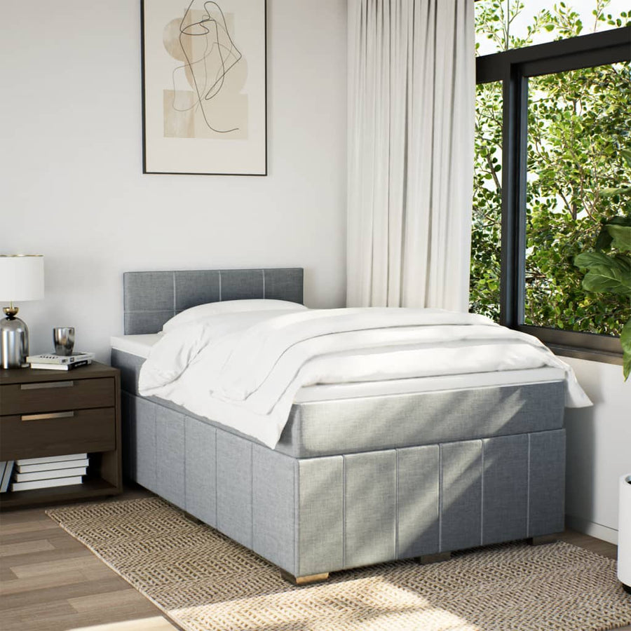 Boxspring Met Matras Stof 120 x 200 cm