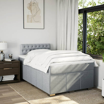 Boxspring Met Matras Stof 120 x 200 cm