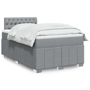 Boxspring met matras 120x200 cm grijs