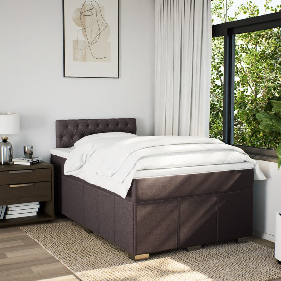Boxspring Met Matras Stof 120 x 200 cm