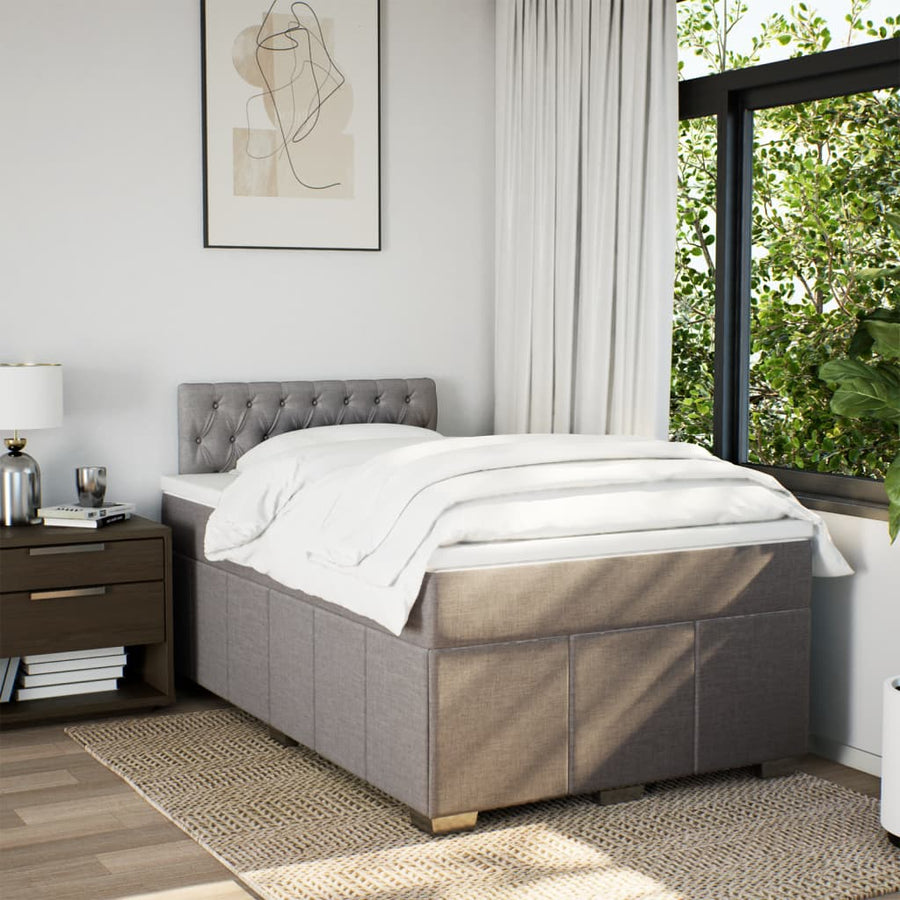 Boxspring Met Matras Stof 120 x 200 cm