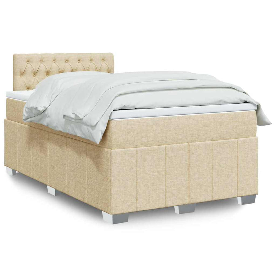 Boxspring Met Matras Stof Kleurig 120 x 200 cm