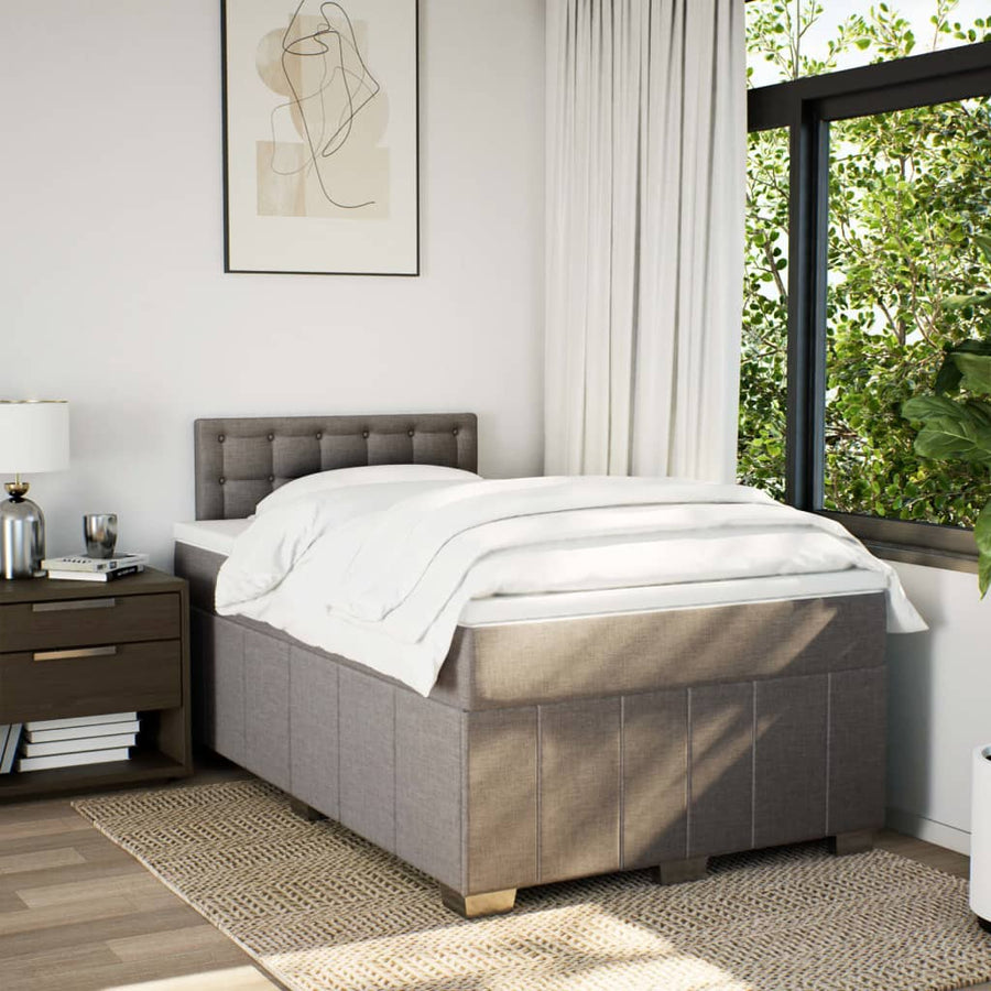 Boxspring Met Matras Stof 120 x 200 cm