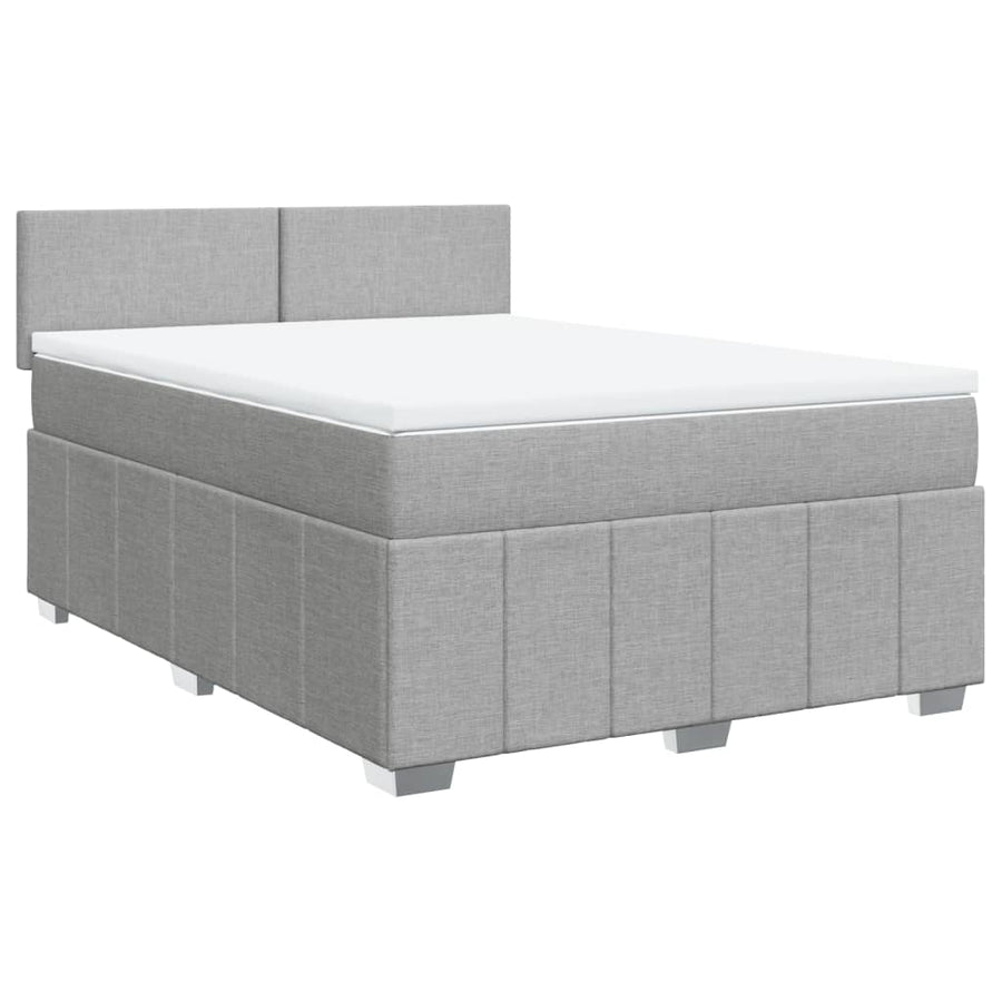 Boxspring Met Matras Stof 140 x 190 cm