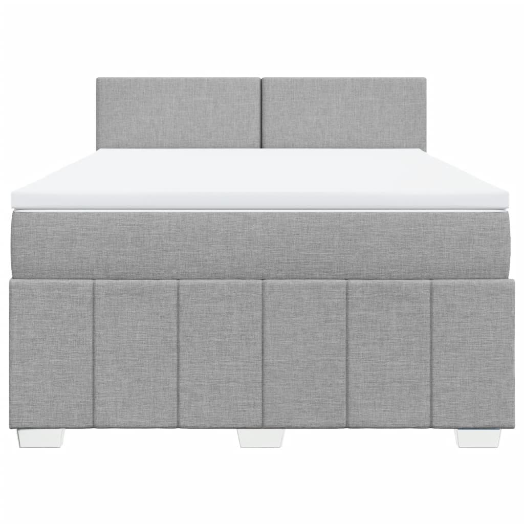 Boxspring Met Matras Stof 140 x 190 cm