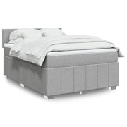 Boxspring met matras 140x190 cm grijs