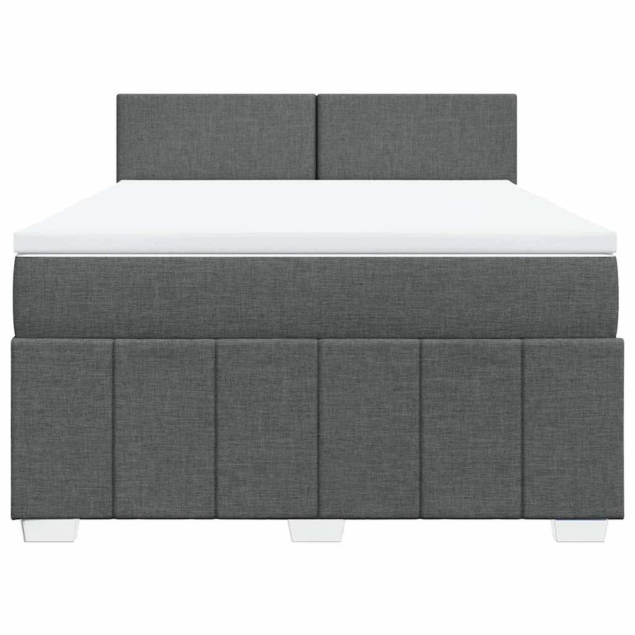 Boxspring Met Matras Stof 140 x 190 cm