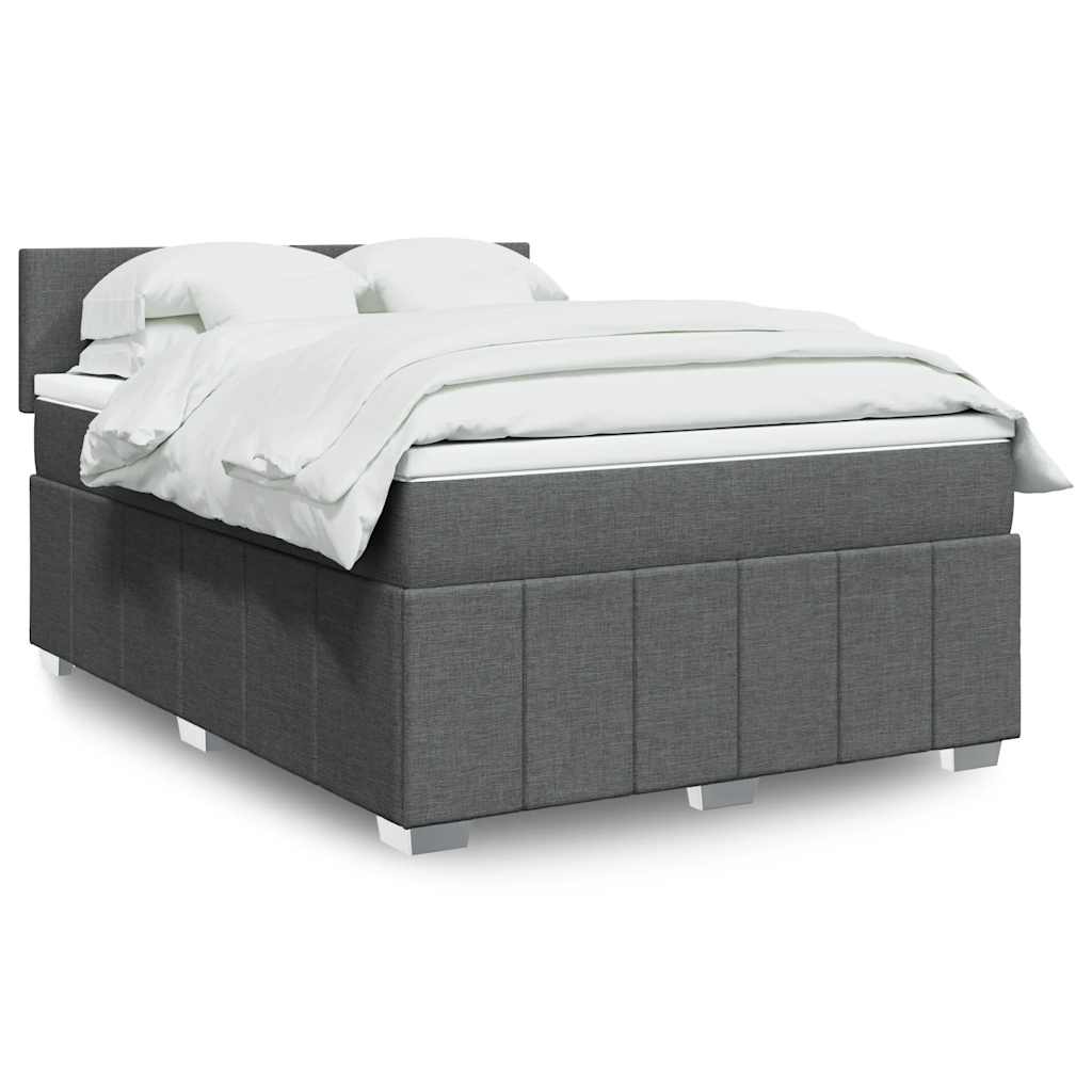 Boxspring Met Matras Stof 140 x 190 cm