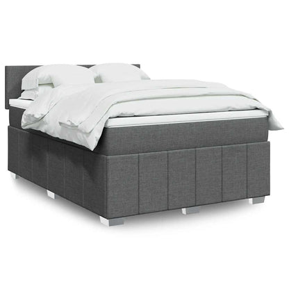Boxspring Met Matras Stof 140 x 190 cm