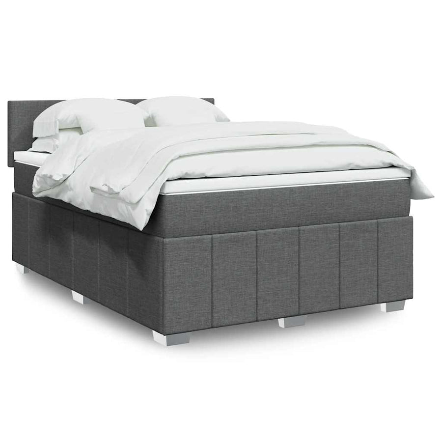 Boxspring Met Matras Stof 140 x 190 cm