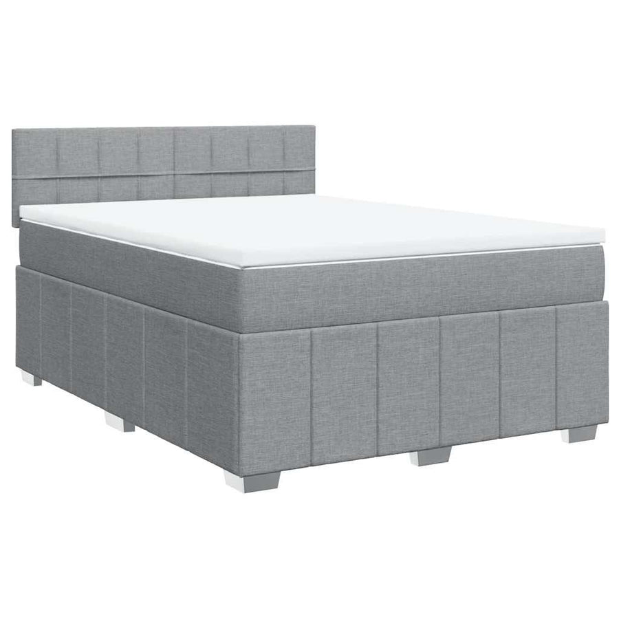 Boxspring Met Matras Stof 140 x 190 cm