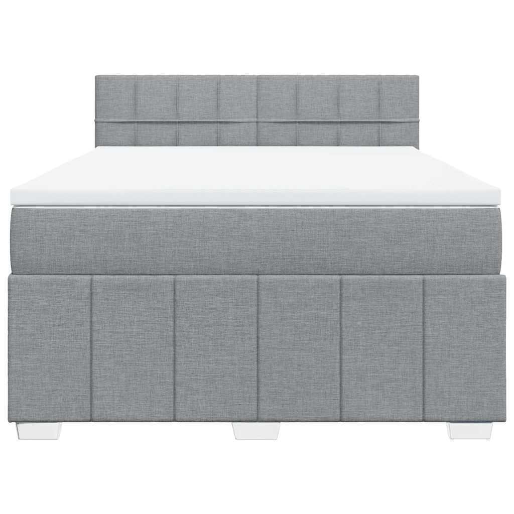 Boxspring Met Matras Stof 140 x 190 cm