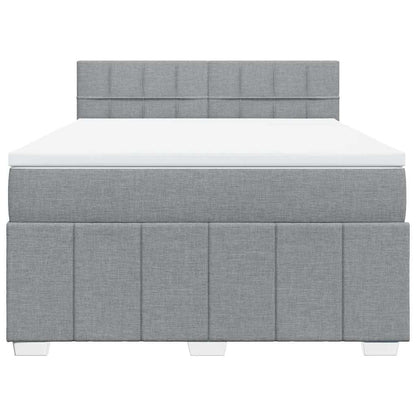 Boxspring Met Matras Stof 140 x 190 cm
