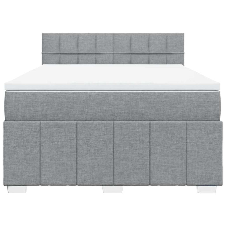 Boxspring Met Matras Stof 140 x 190 cm