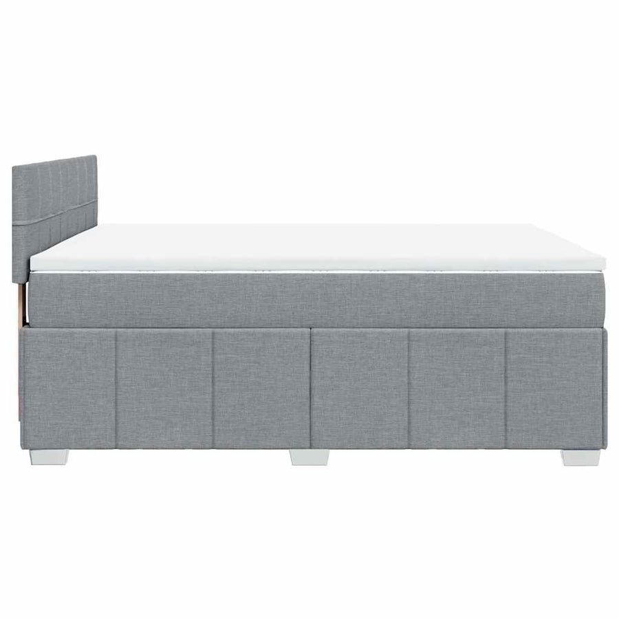 Boxspring Met Matras Stof 140 x 190 cm