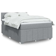 Boxspring met matras 140x190 cm grijs