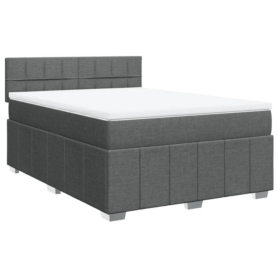 Boxspring Met Matras Stof 140 x 190 cm