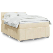 Boxspring 140x190 cm crèmekleurig met matras