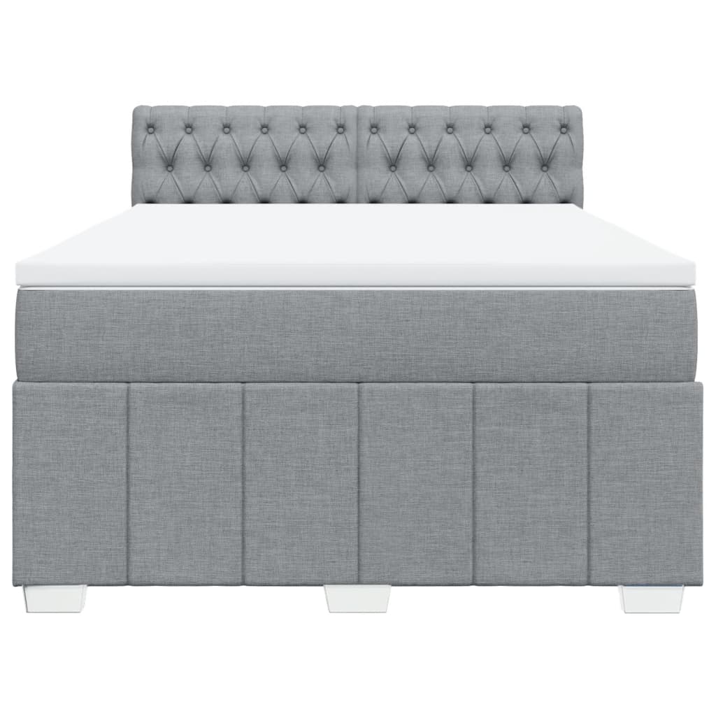 Boxspring Met Matras Stof 140 x 190 cm