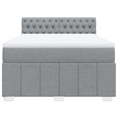 Boxspring Met Matras Stof 140 x 190 cm
