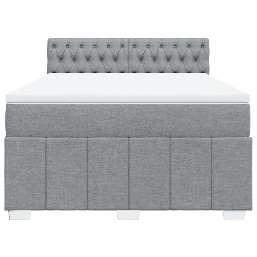 Boxspring Met Matras Stof 140 x 190 cm
