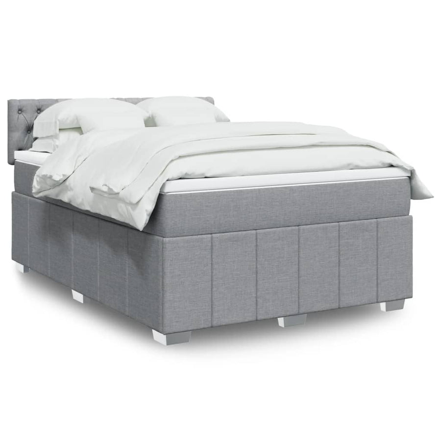 Boxspring Met Matras Stof 140 x 190 cm