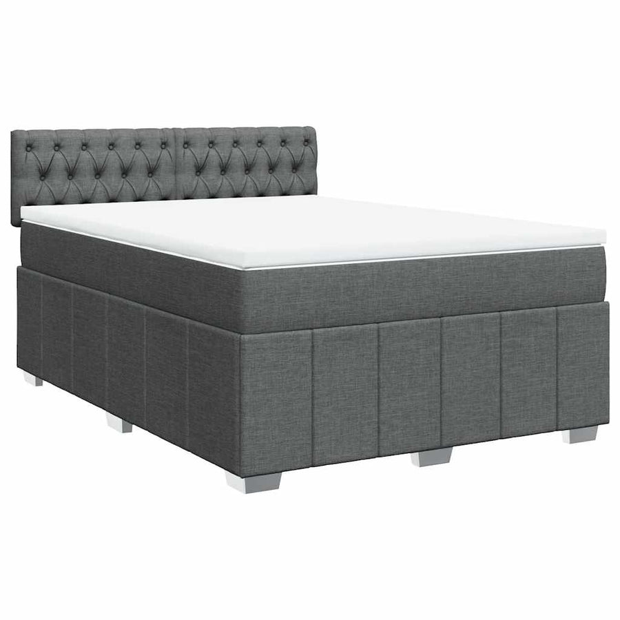Boxspring Met Matras Stof 140 x 190 cm